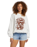 The Billabong Womens Aloha Kendal Sweatshirt in Salt Crystal