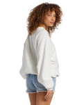 The Billabong Womens Aloha Kendal Sweatshirt in Salt Crystal