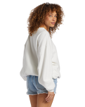 The Billabong Womens Aloha Kendal Sweatshirt in Salt Crystal