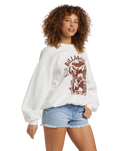 The Billabong Womens Aloha Kendal Sweatshirt in Salt Crystal