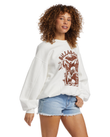 The Billabong Womens Aloha Kendal Sweatshirt in Salt Crystal