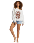 The Billabong Womens Aloha Kendal Sweatshirt in Salt Crystal