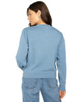 The Billabong Womens From Paradise Sweatshirt in Blue Shadow