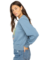 The Billabong Womens From Paradise Sweatshirt in Blue Shadow