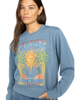 The Billabong Womens From Paradise Sweatshirt in Blue Shadow