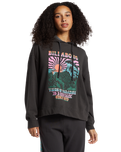 The Billabong Womens Keep It Up Hoodie in Black Sands