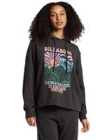 The Billabong Womens Keep It Up Hoodie in Black Sands