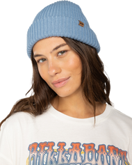 The Billabong Womens Alta Rib Beanie in Blue Shadow