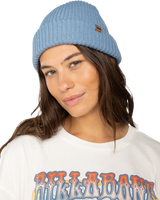 The Billabong Womens Alta Rib Beanie in Blue Shadow