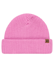 The Billabong Womens Alta Rib Beanie in Berry Pink