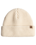 The Billabong Womens Alta Rib Beanie in White Cap