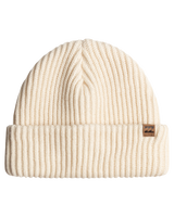 The Billabong Womens Alta Rib Beanie in White Cap