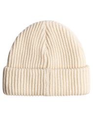 The Billabong Womens Alta Rib Beanie in White Cap