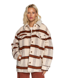 The Billabong Womens Lucky Charm Jacket in Antique White