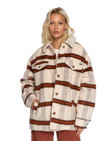 The Billabong Womens Lucky Charm Jacket in Antique White