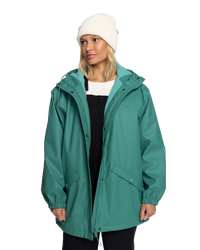 The Billabong Womens Raindrops Jacket in Pine