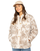 The Billabong Womens Coastal Waves Jacket in White Cap