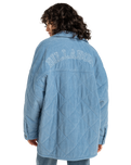 The Billabong Womens Go To Cord Jacket in Blue Shadow