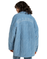 The Billabong Womens Go To Cord Jacket in Blue Shadow