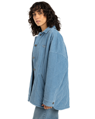 The Billabong Womens Go To Cord Jacket in Blue Shadow