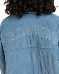 The Billabong Womens Go To Cord Jacket in Blue Shadow