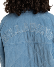 The Billabong Womens Go To Cord Jacket in Blue Shadow