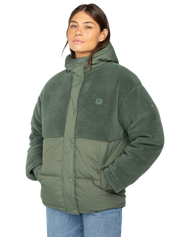 The Billabong Womens Love Trip Jacket in Treehugger