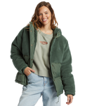 The Billabong Womens Love Trip Jacket in Treehugger