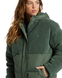 The Billabong Womens Love Trip Jacket in Treehugger