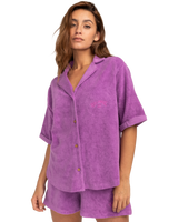 The Billabong Womens White Sands Shirt in Bright Orchid