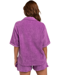 The Billabong Womens White Sands Shirt in Bright Orchid