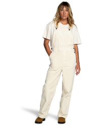 The Billabong Womens Looking For You Dungarees in Antique White