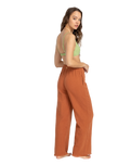 The Billabong Womens That Smile Trousers in Golden Brown