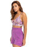 The Billabong Womens Clear Waters Walkshorts in Bright Orchid