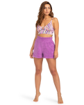 The Billabong Womens Clear Waters Walkshorts in Bright Orchid