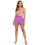 The Billabong Womens Clear Waters Walkshorts in Bright Orchid