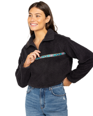 The Billabong Womens Holiday Fleece Jacket in Blacks