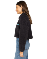 The Billabong Womens Holiday Fleece Jacket in Blacks