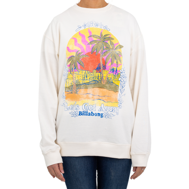 The Billabong Womens Getaway Sweatshirt in Salt Crystal