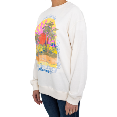 The Billabong Womens Getaway Sweatshirt in Salt Crystal