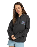 The Billabong Womens Time To Shine Hoodie in Off Black
