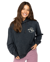 The Billabong Womens Snake Mantra Hoodie in Off Black