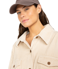 The Billabong Womens Winter Ocean Shirt Dress in White Cap