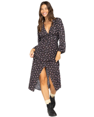 The Billabong Womens Cool Night Dress in Black Sands