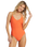 Tanlines One Piece Swimsuit in Coral Craze