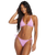 The Billabong Womens Sol Searcher Triangle Bikini Top in Lush Lilac