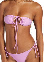 The Billabong Womens Sol Searcher Triangle Bikini Top in Lush Lilac