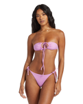 The Billabong Womens Sol Searcher Triangle Bikini Top in Lush Lilac