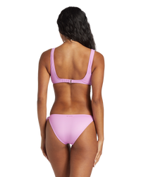 The Billabong Womens Sol Searcher Tie Side Tropic Bikini Bottoms in Lush Lilac