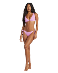 The Billabong Womens Sol Searcher Tie Side Tropic Bikini Bottoms in Lush Lilac